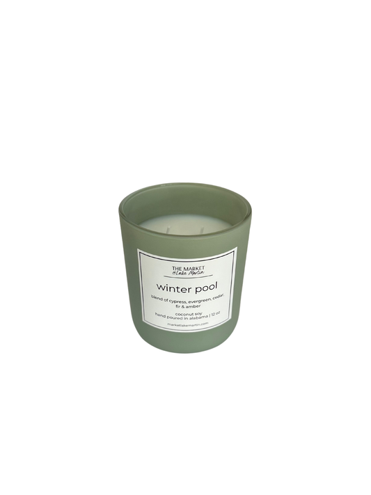 Winter Pool Candle