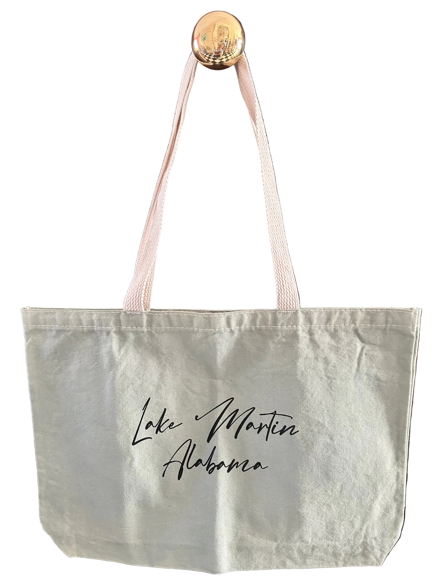 Lake Martin Dyed Sage Tote